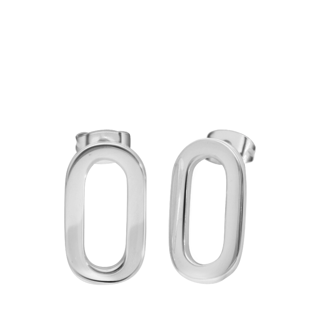 Gerecycled stainless steel oorbellen honore