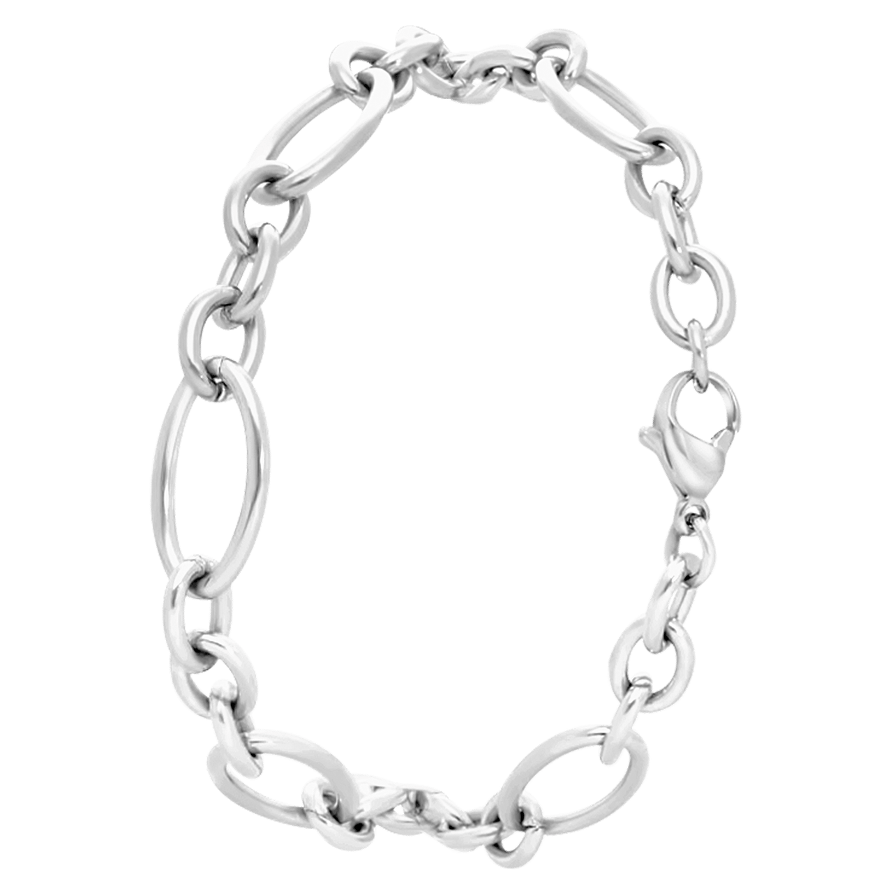 Gerecycleerd stainless steel armband madeleine