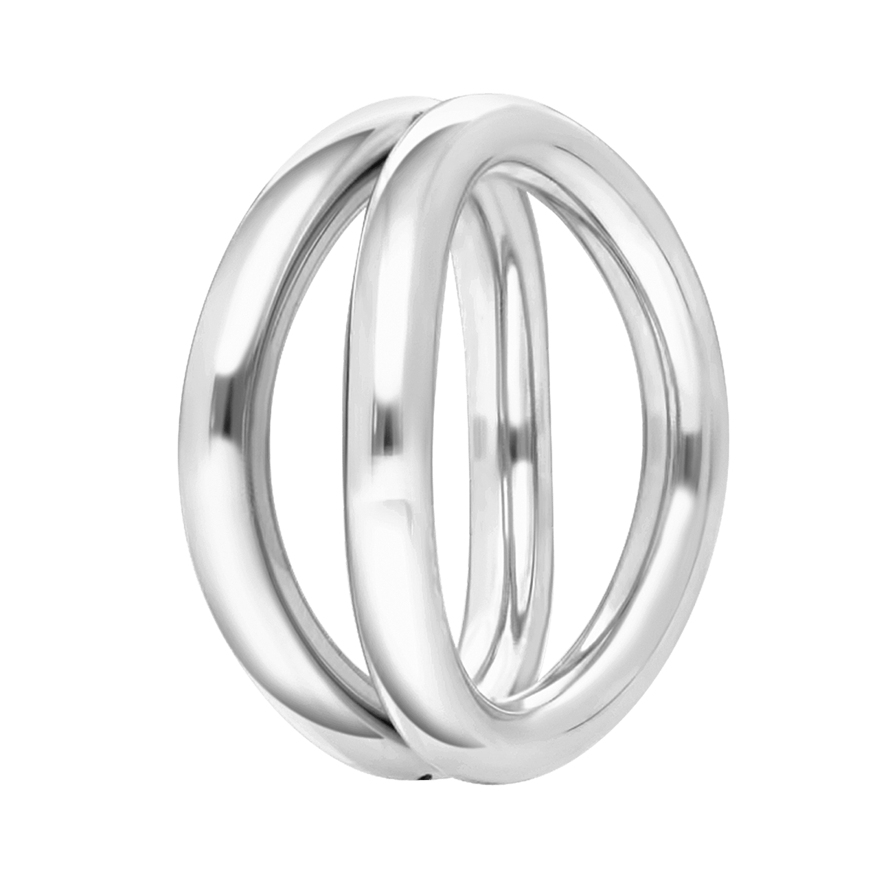 Gerecycleerd stainless steel ring amandine