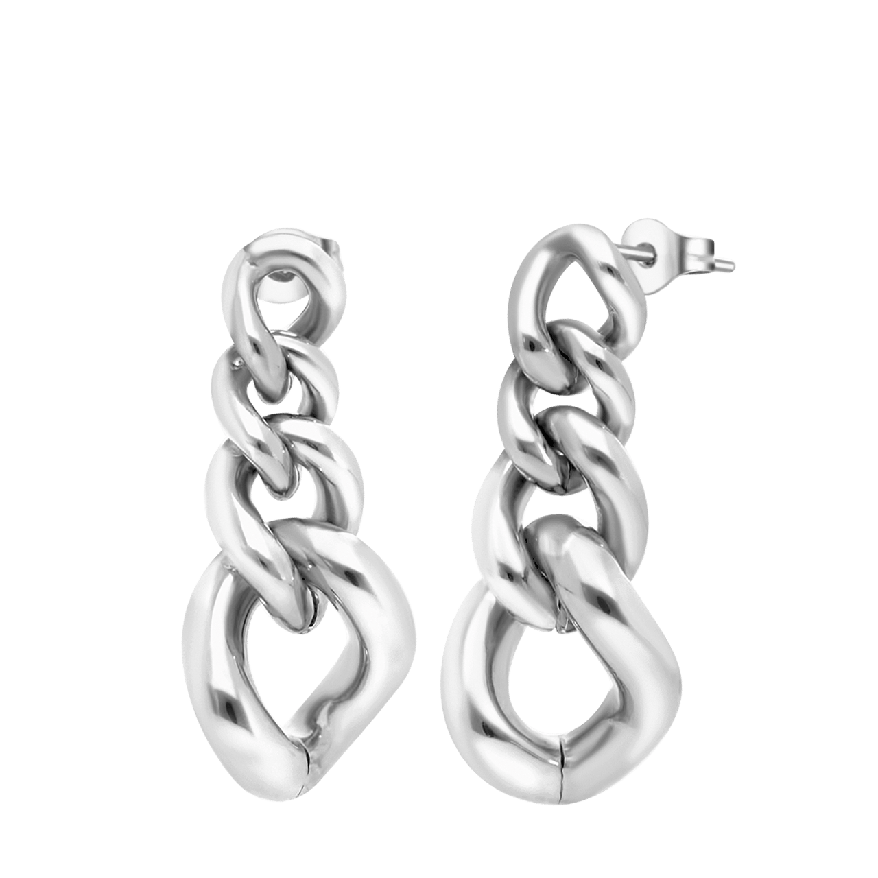 Gerecycled stainless steel oorbellen Capucine