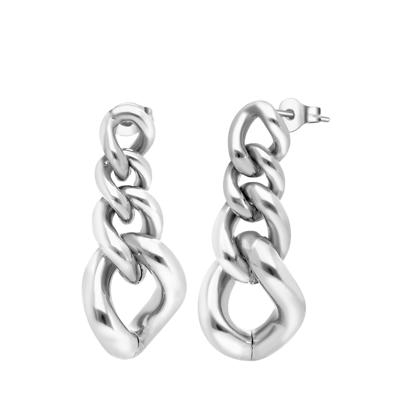 Gerecycleerd stalen oorbellen capucine