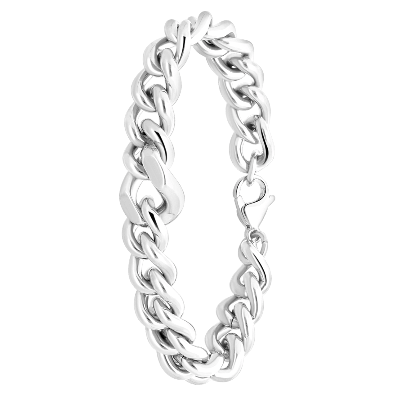 Gerecycleerd stainless steel armband flavie