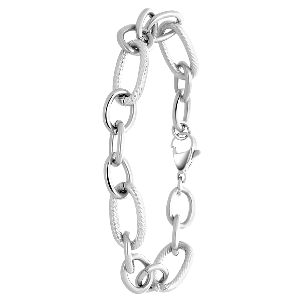 Gerecycleerd stainless steel armband cossette