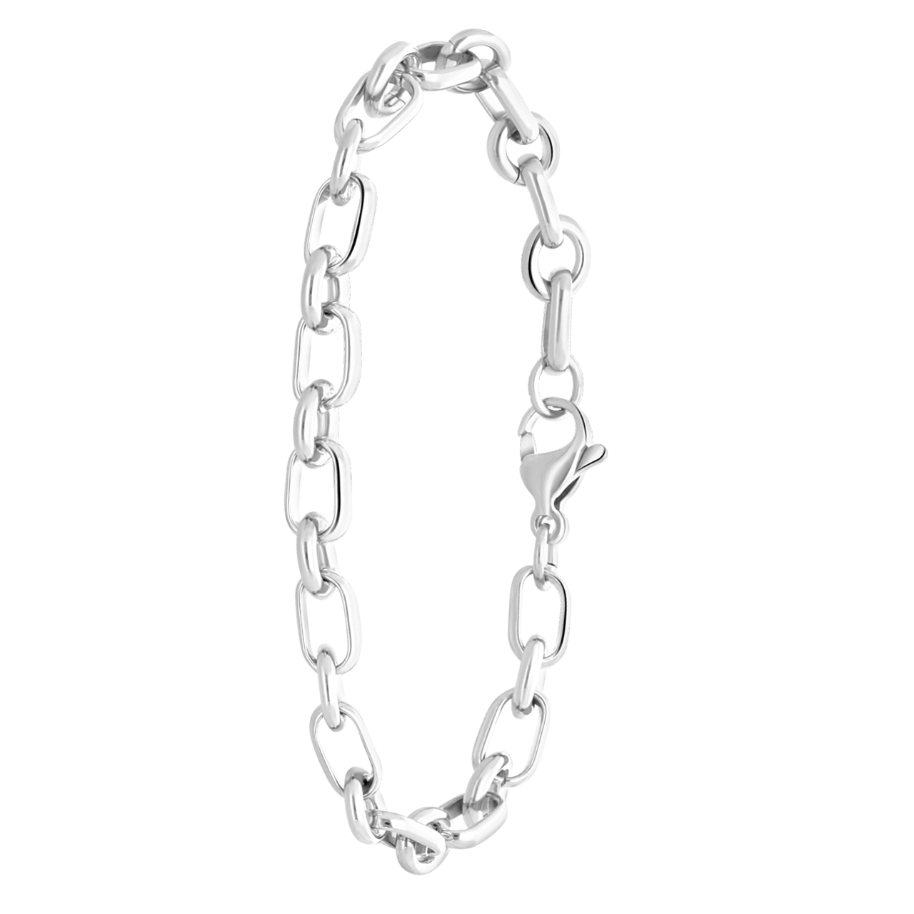 Gerecycleerd stainless steel armband ines