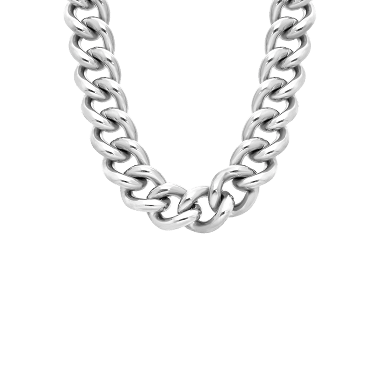 Gerecycled stainless steel ketting laetitia