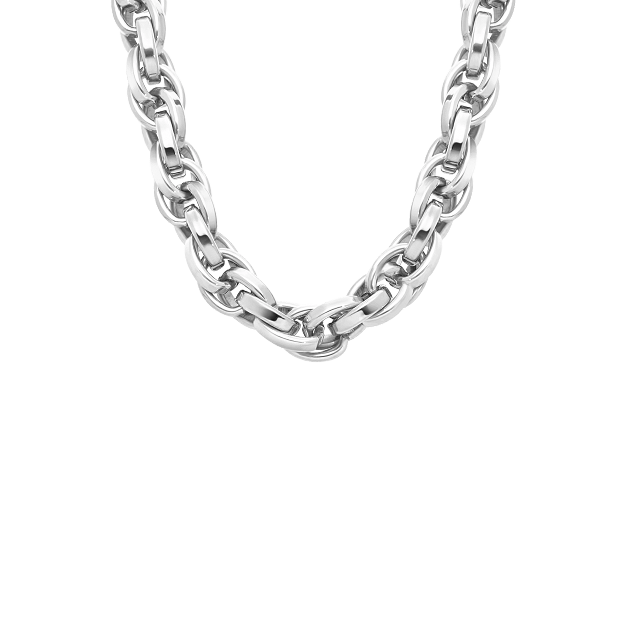 Gerecycled stainless steel ketting lilou