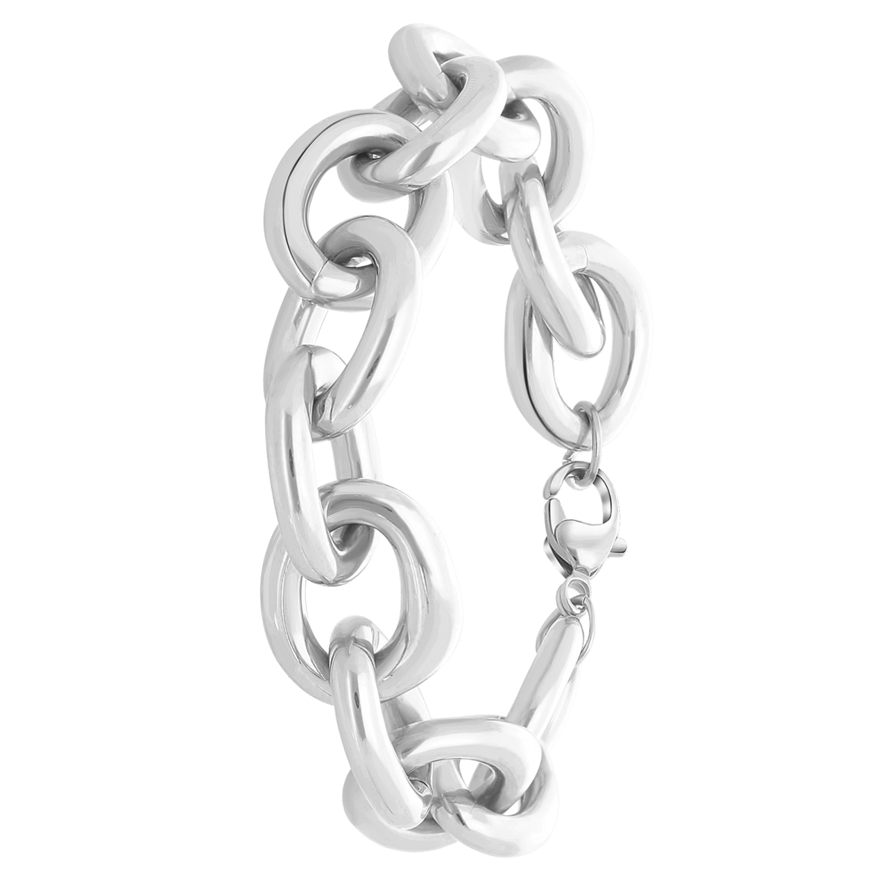 Gerecycleerd stainless steel armband lya