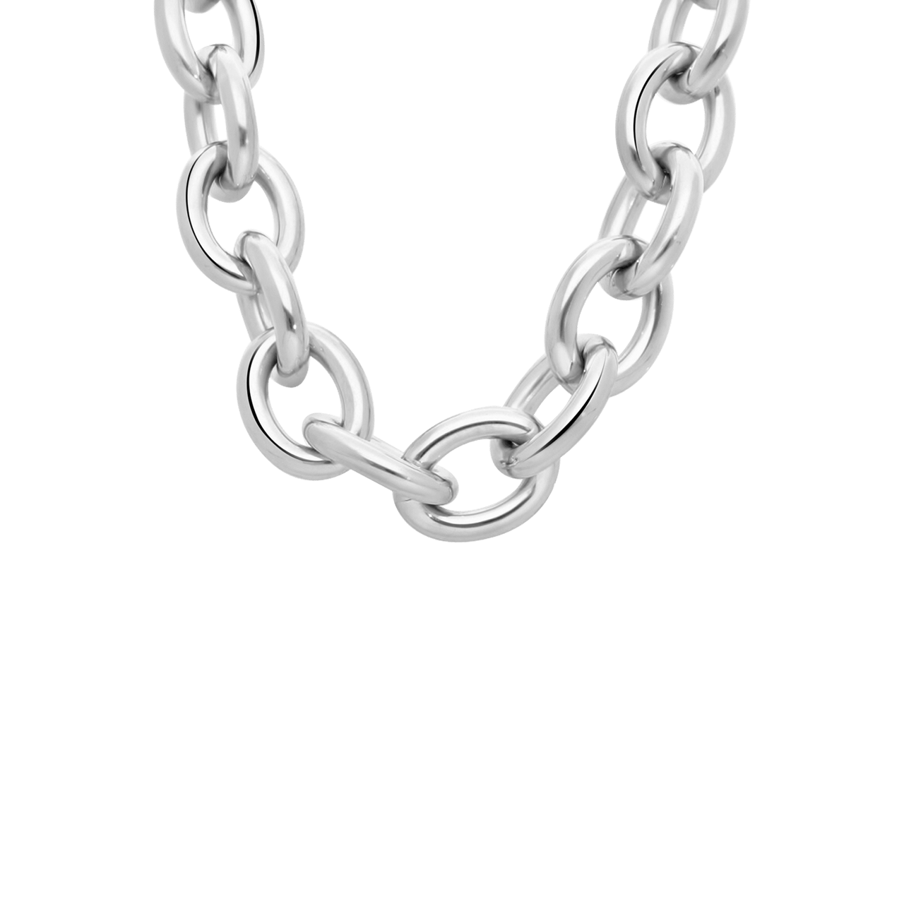 Gerecycleerd stainless steel ketting melina