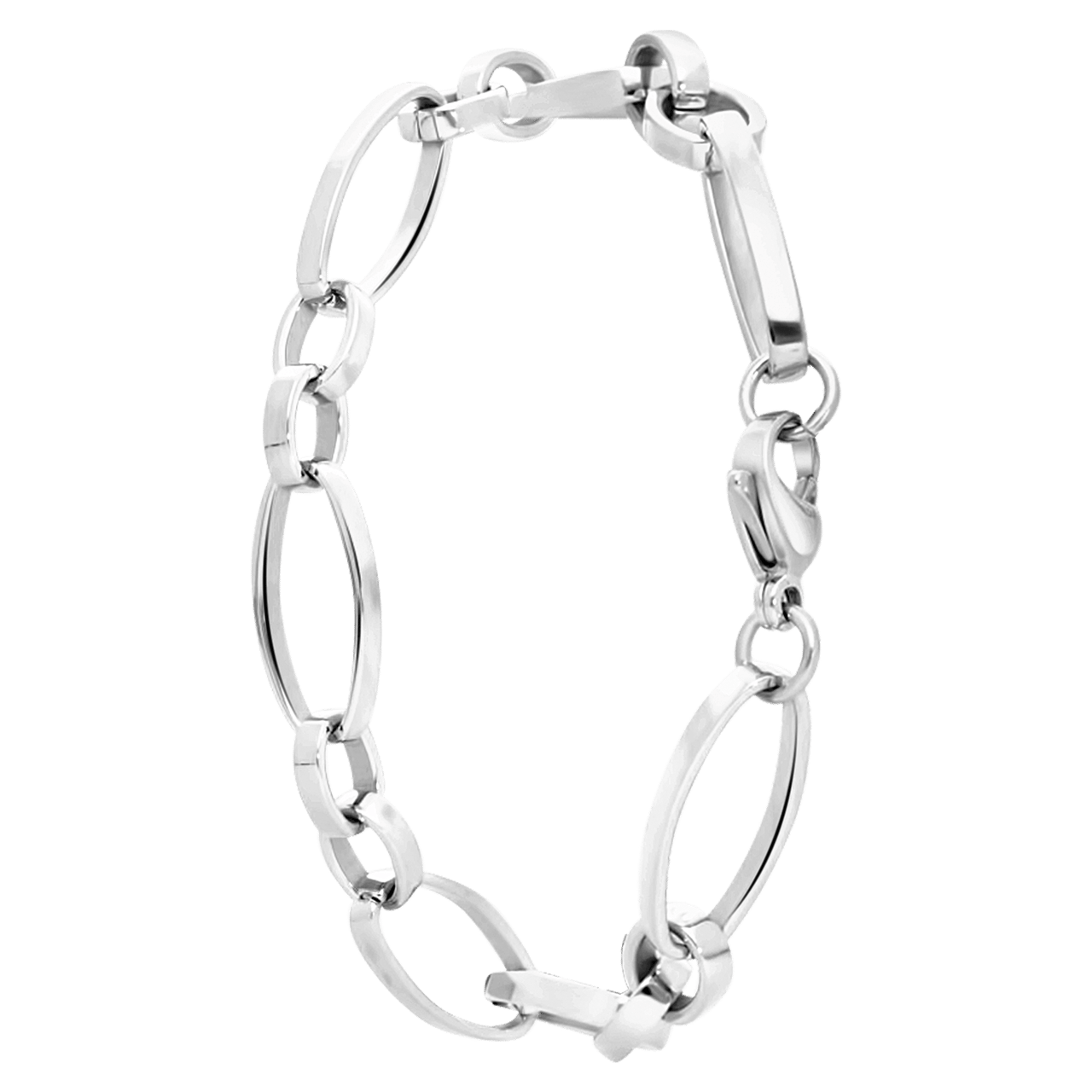 Gerecycleerd stainless steel armband modeste