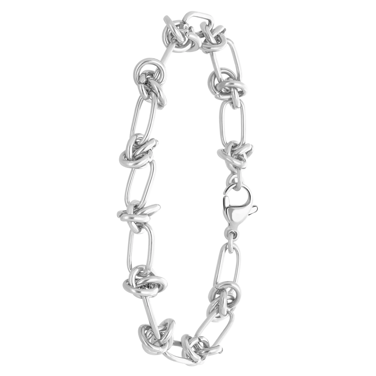 Gerecycleerd stainless steel armband gervaise