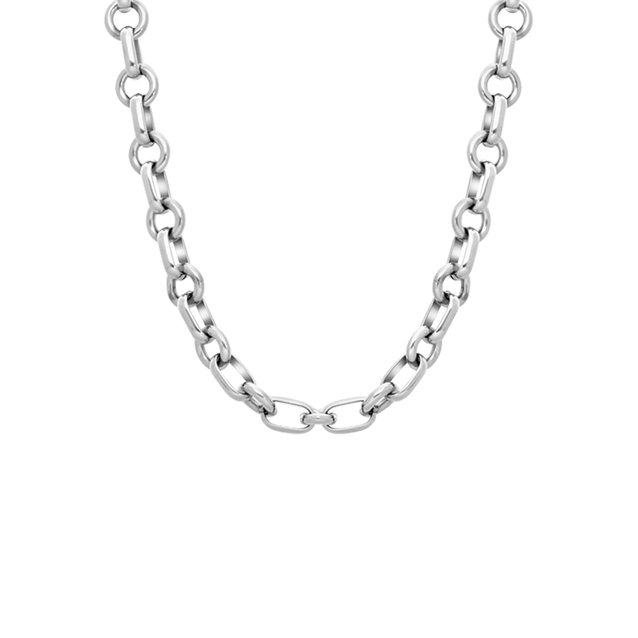 Camille gerecycled stainless steel ketting voor dames