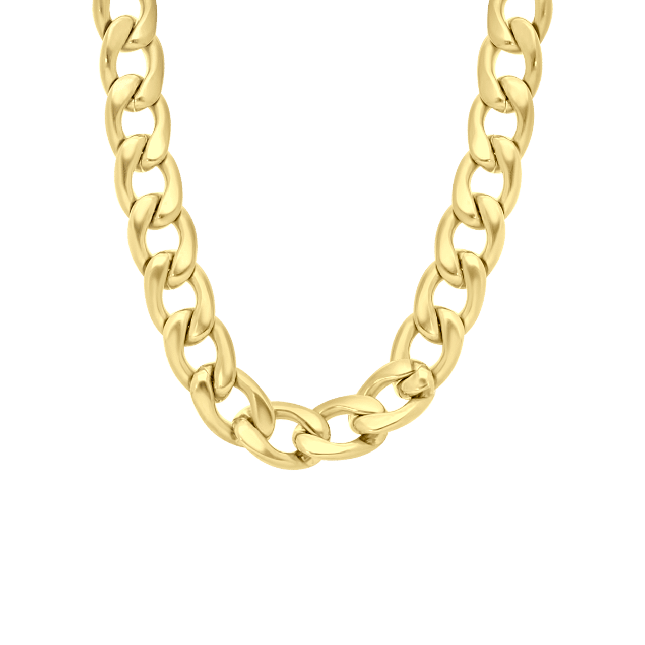 Stainless steel 18 karaat goldplated ketting Colette