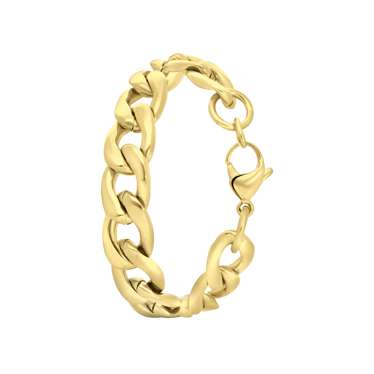 Stalen 18 karaat goldplated armband Colette