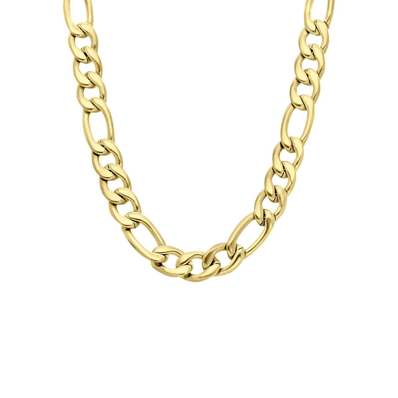 Stainless steel goldplated ketting voor dames