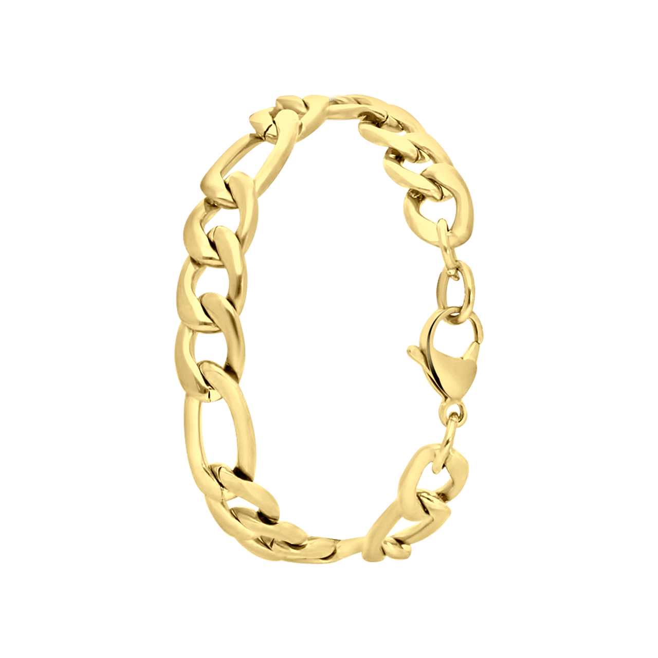 Stalen 18 karaat goldplated armband Corinne