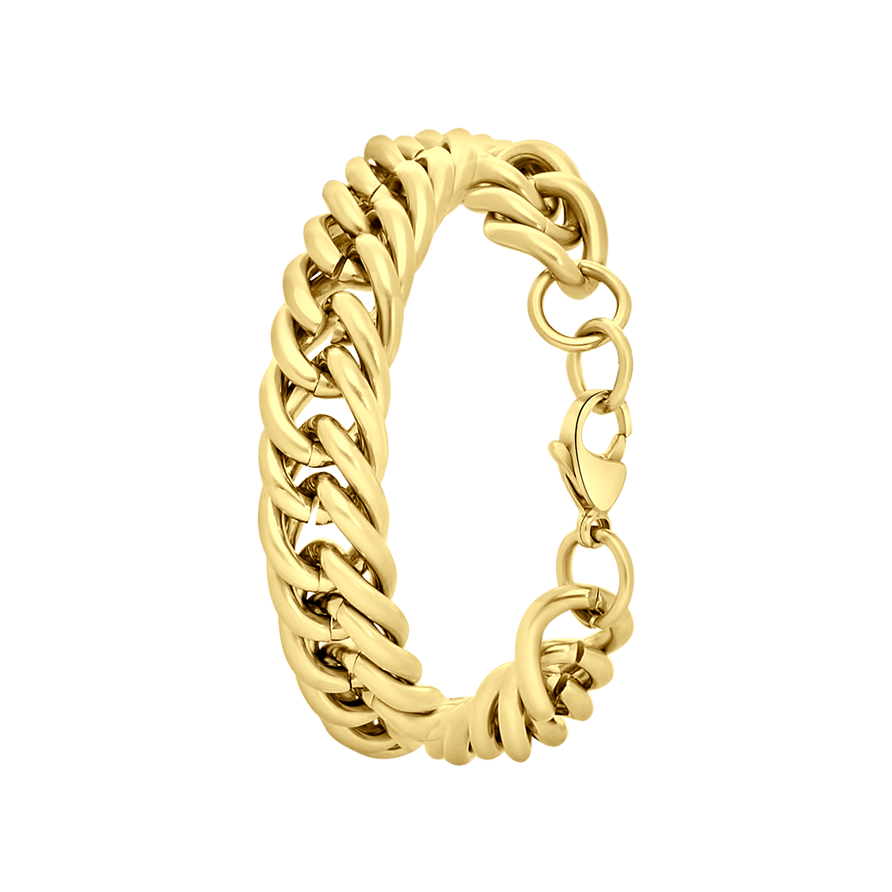 Stainless steel 18 karaat goldplated armband Denise