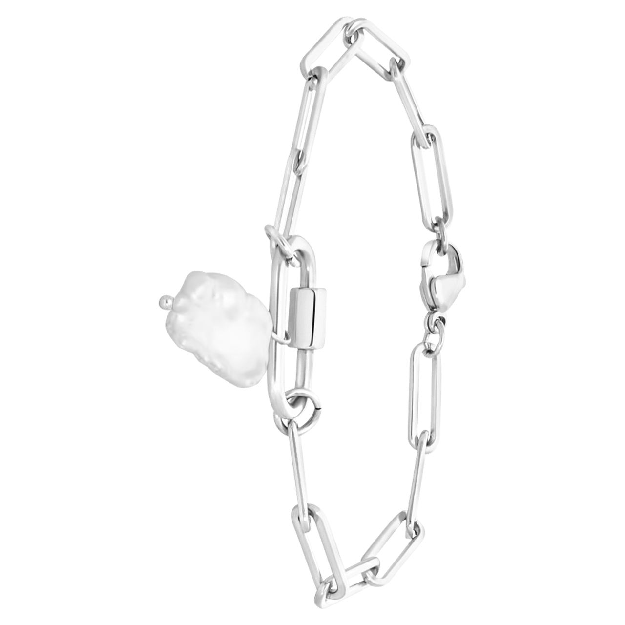 Stainless steel armband Perle