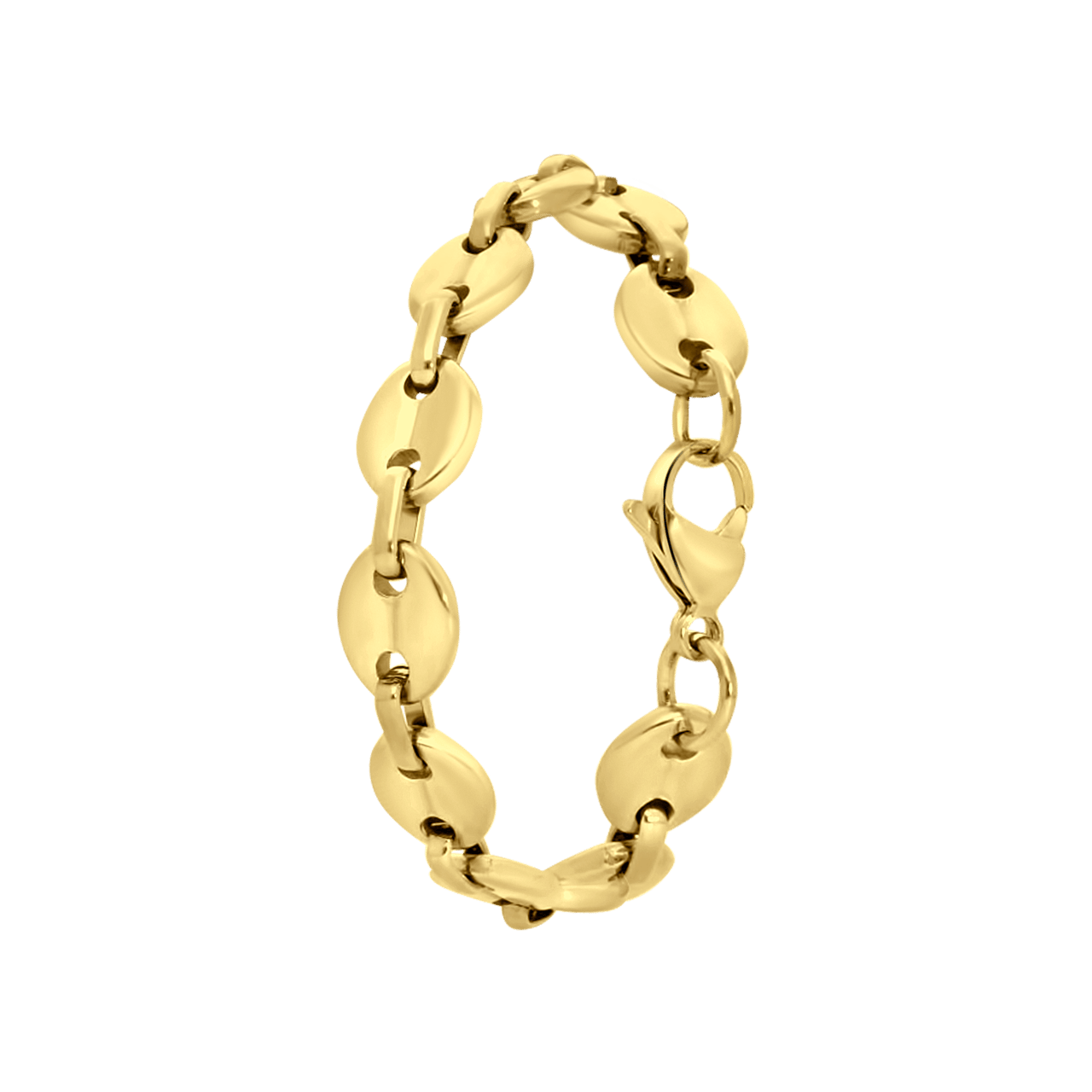Stainless steel 18 karaat goldplated armband Nadege