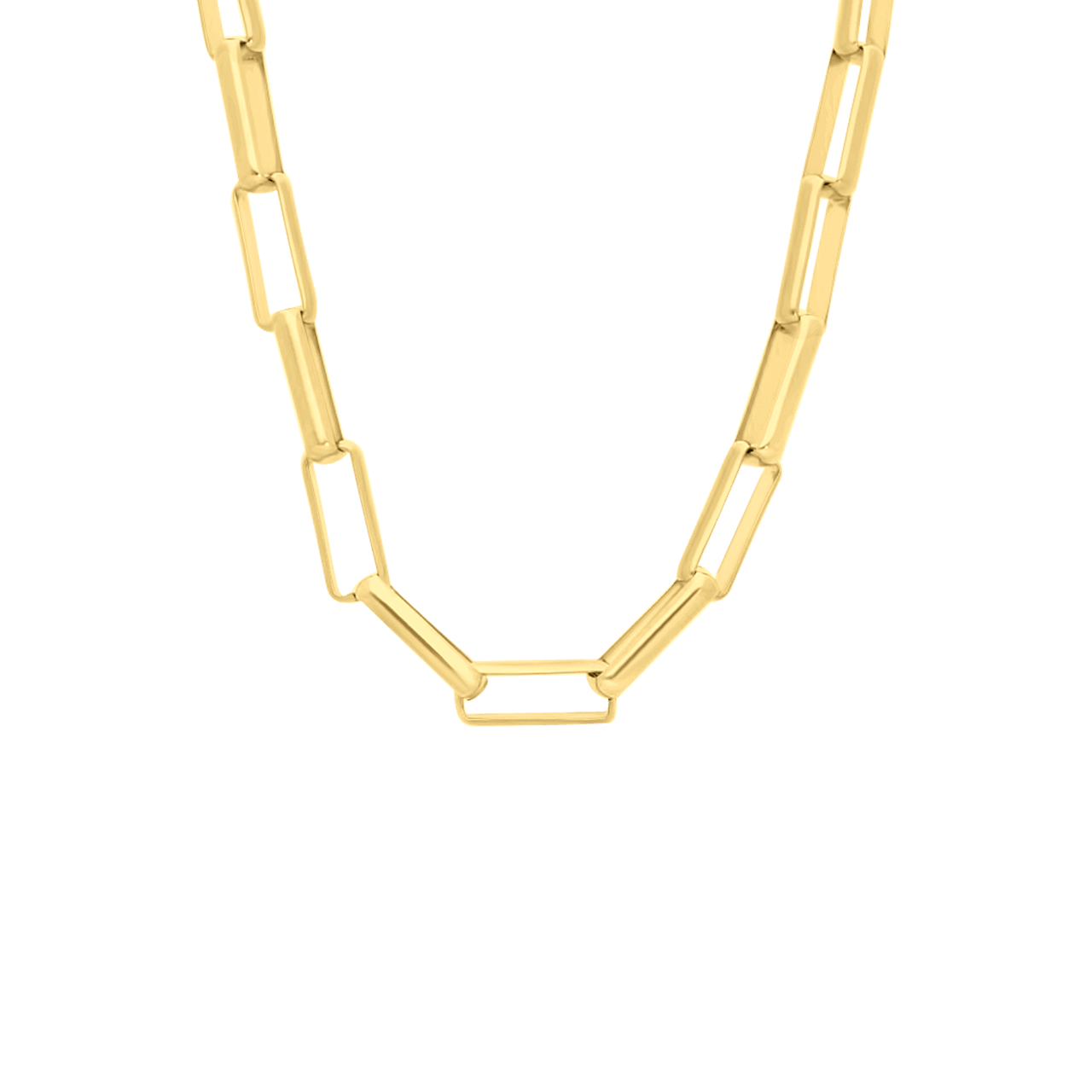 Stainless steel goldplated ketting voor dames