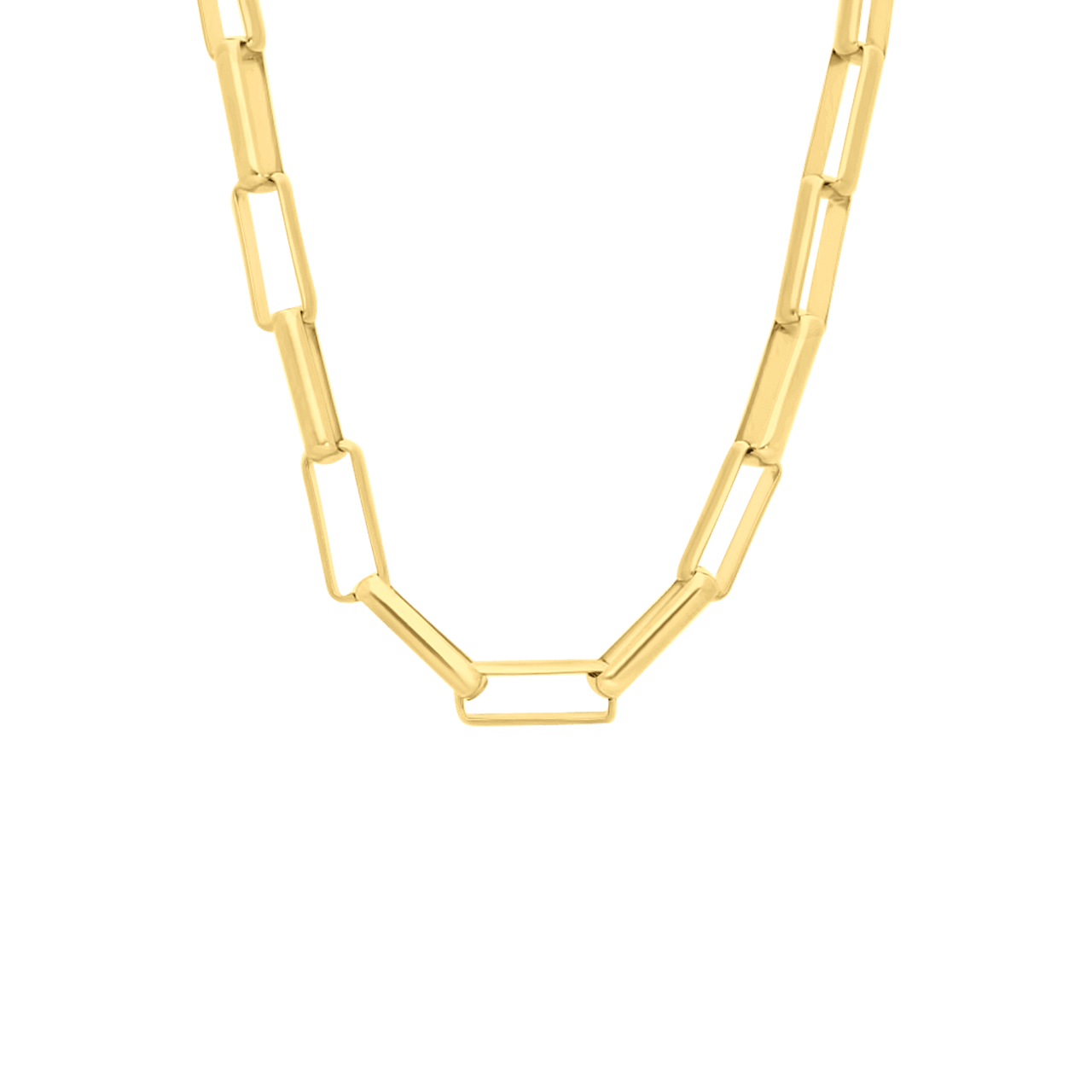 Stalen goldplated ketting voor dames