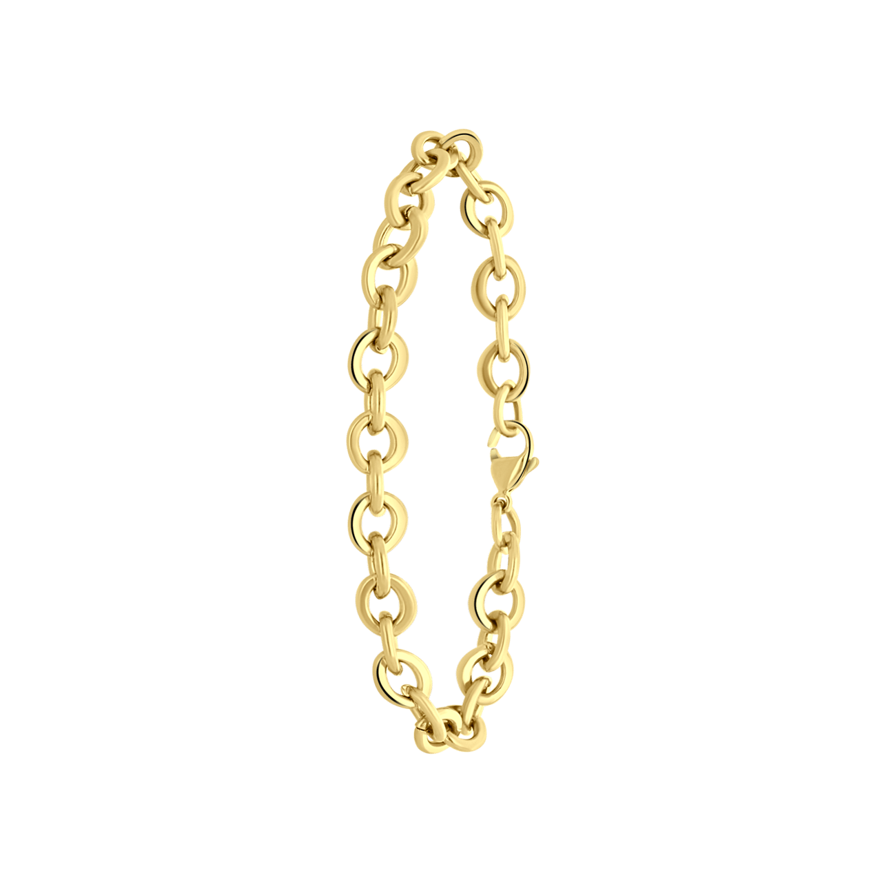 Stalen 18 karaat goldplated armband Desiree