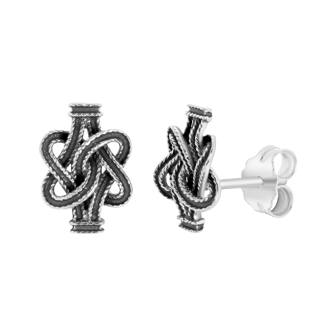Ohrstecker, 925 Silber, Surinam-Teppichklopfer
