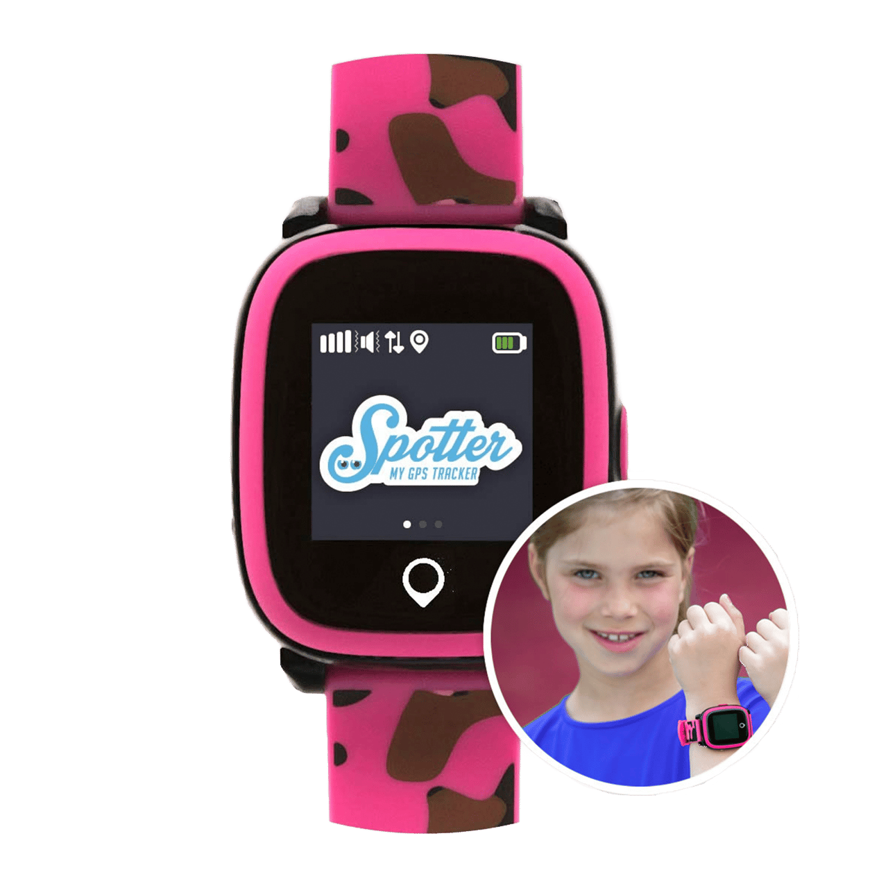 Spotter Digitaal Horloge Zwart met GPS SPW-P1701