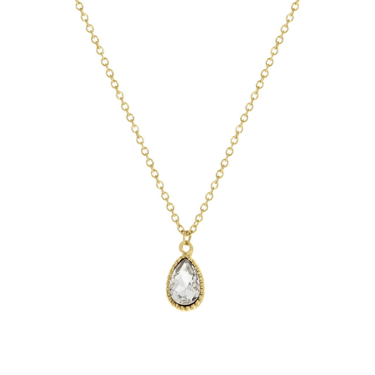 Bijoux goudkleurige ketting met hanger voor dames