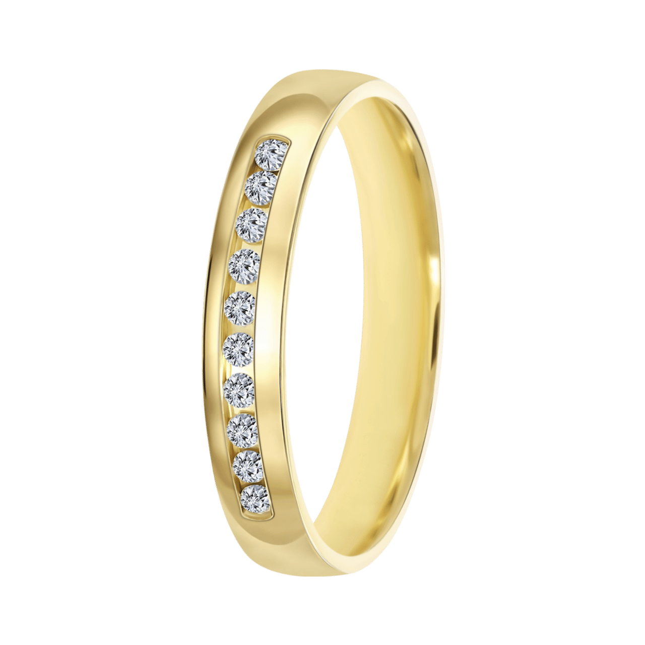 Trauring für Damen, 585 Gelbgold, 3 mm, Alena TW 302