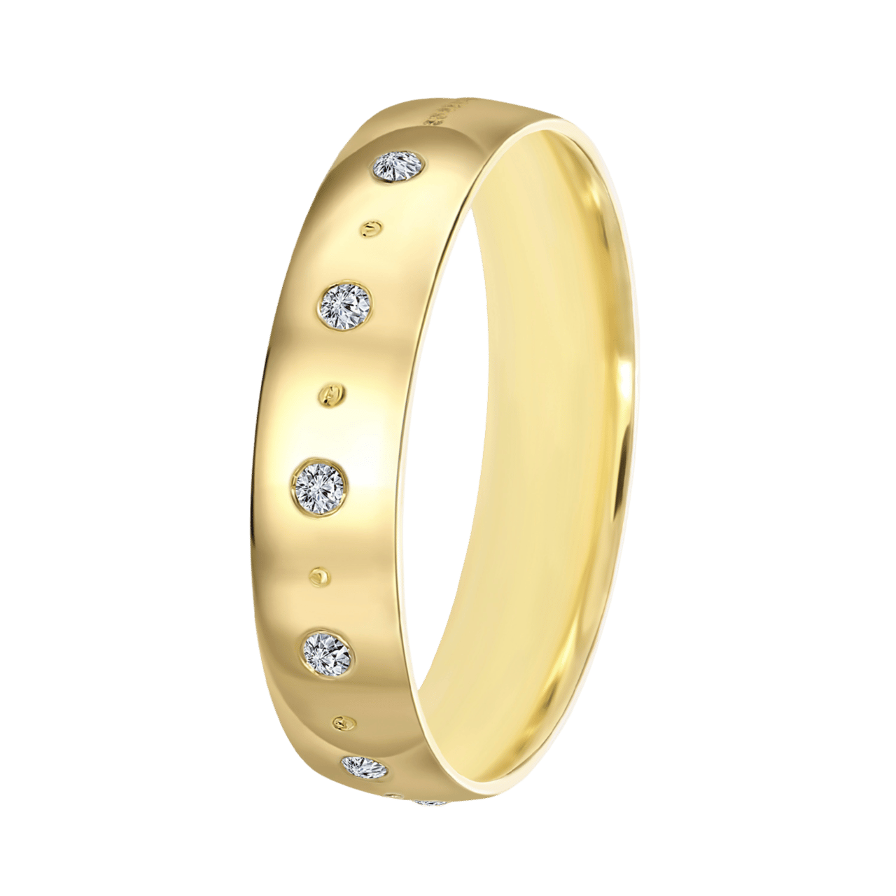 Trauring für Damen, 585 Gelbgold, 4 mm, Nora TW 454