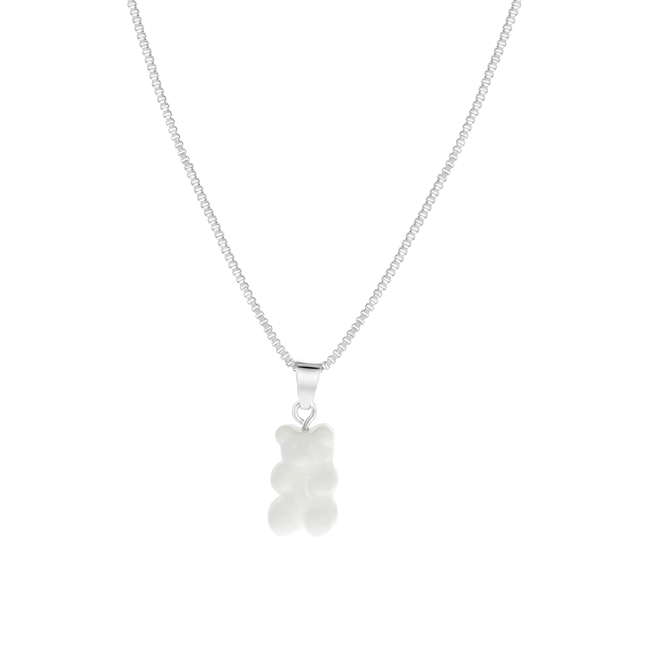 Bijoux zilverkleurige ketting met hanger voor dames