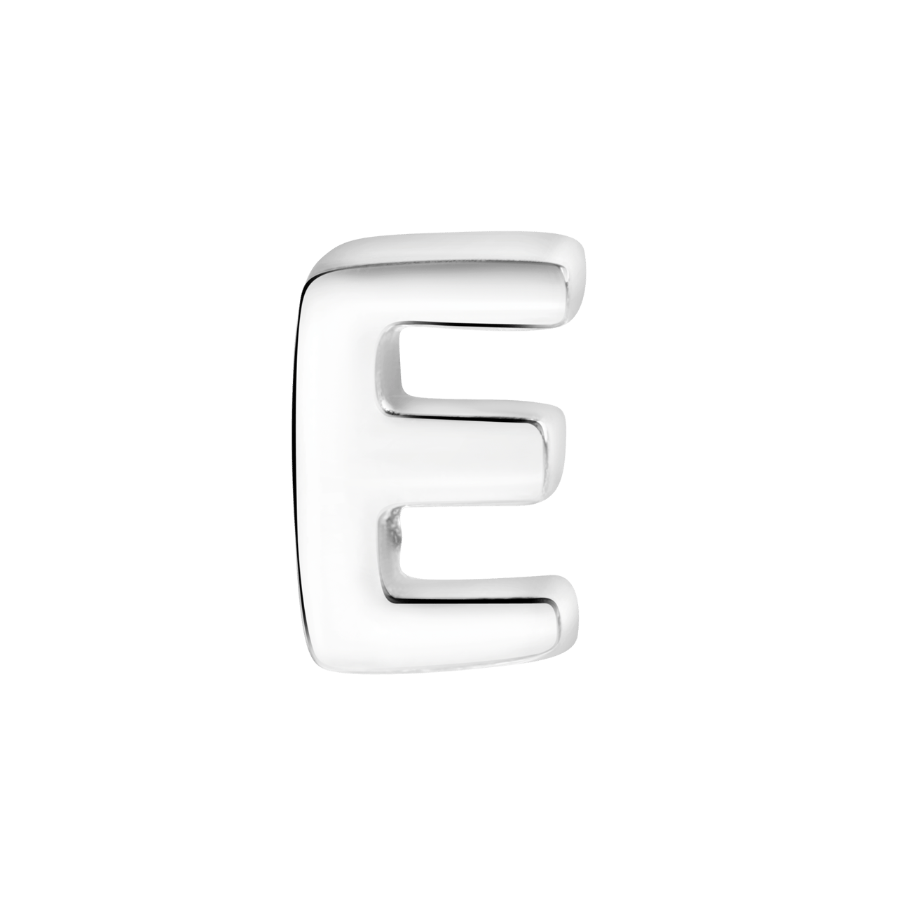 Gerecycleerd stainless steel charm letter