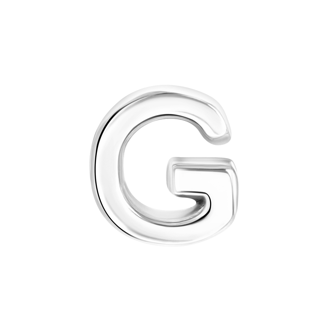 Gerecycleerd stalen charm letter