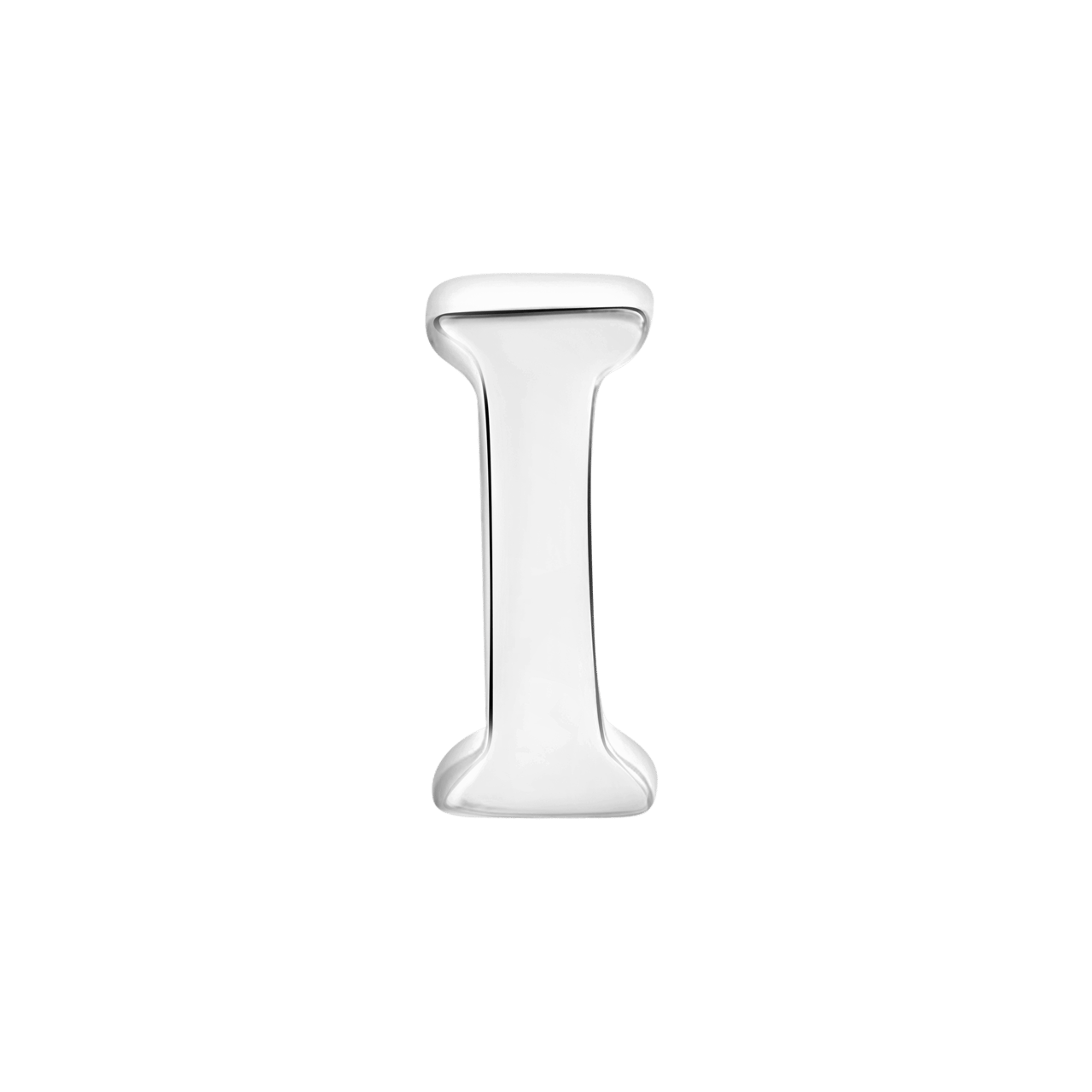 Gerecycled stainless steel charm letter