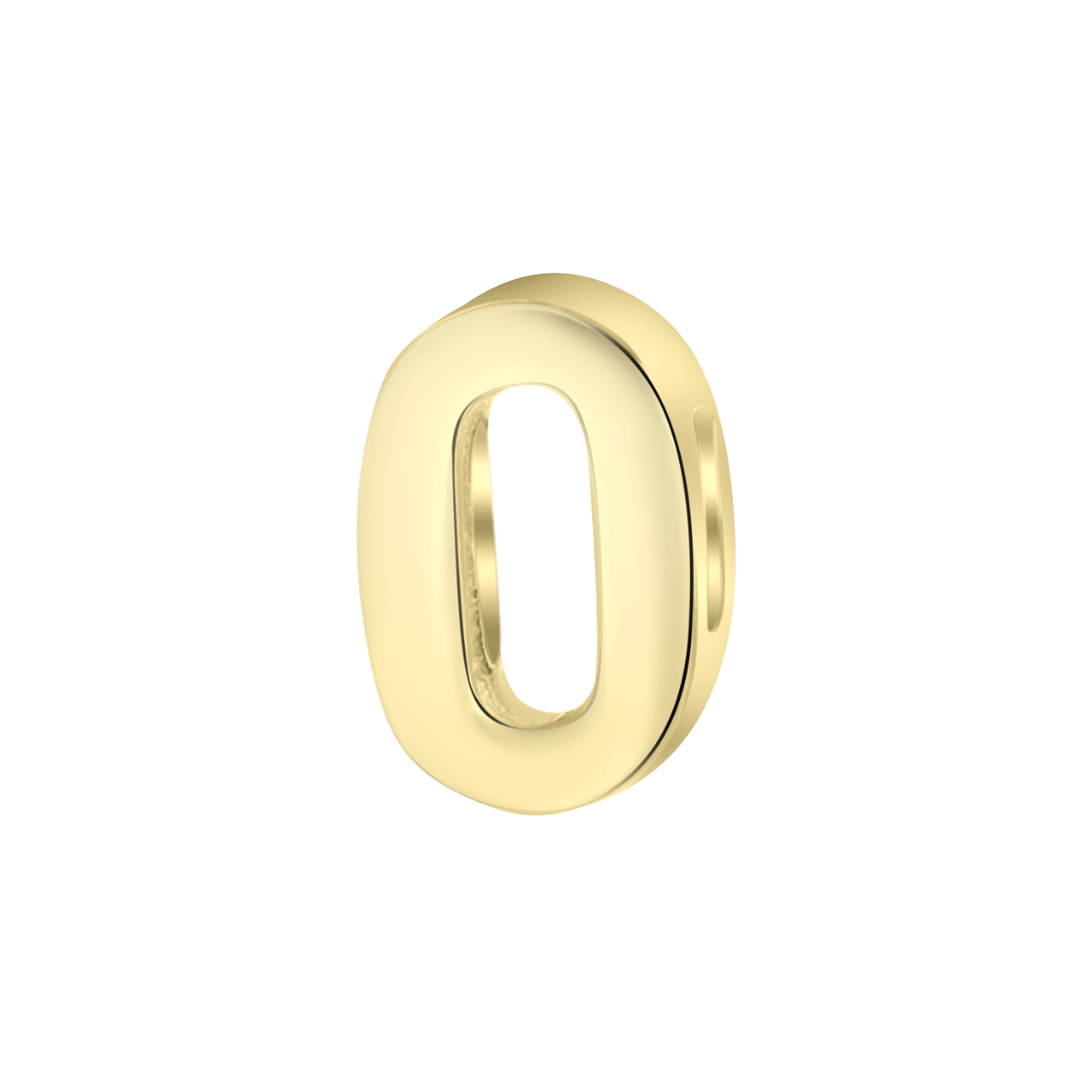 Stainless steel goldplated letterhanger voor dames