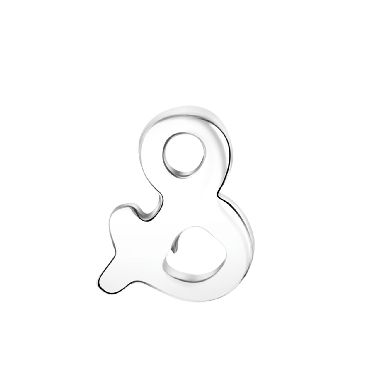 Gerecycled stainless steel charm &