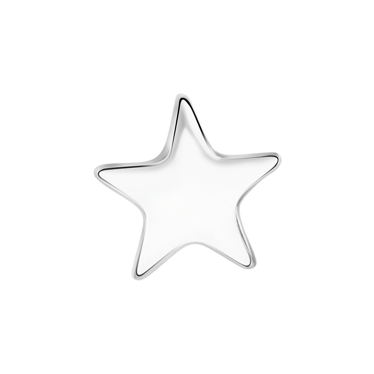 Gerecycleerd stalen charm ster