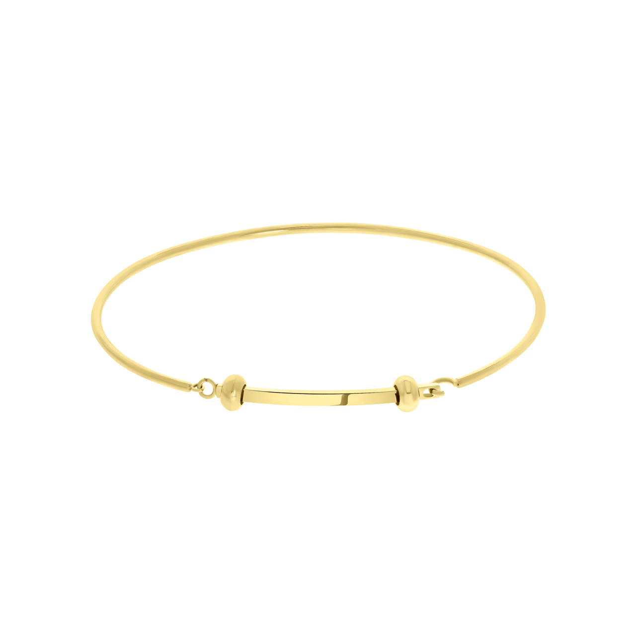 Stalen goldplated bangle voor dames