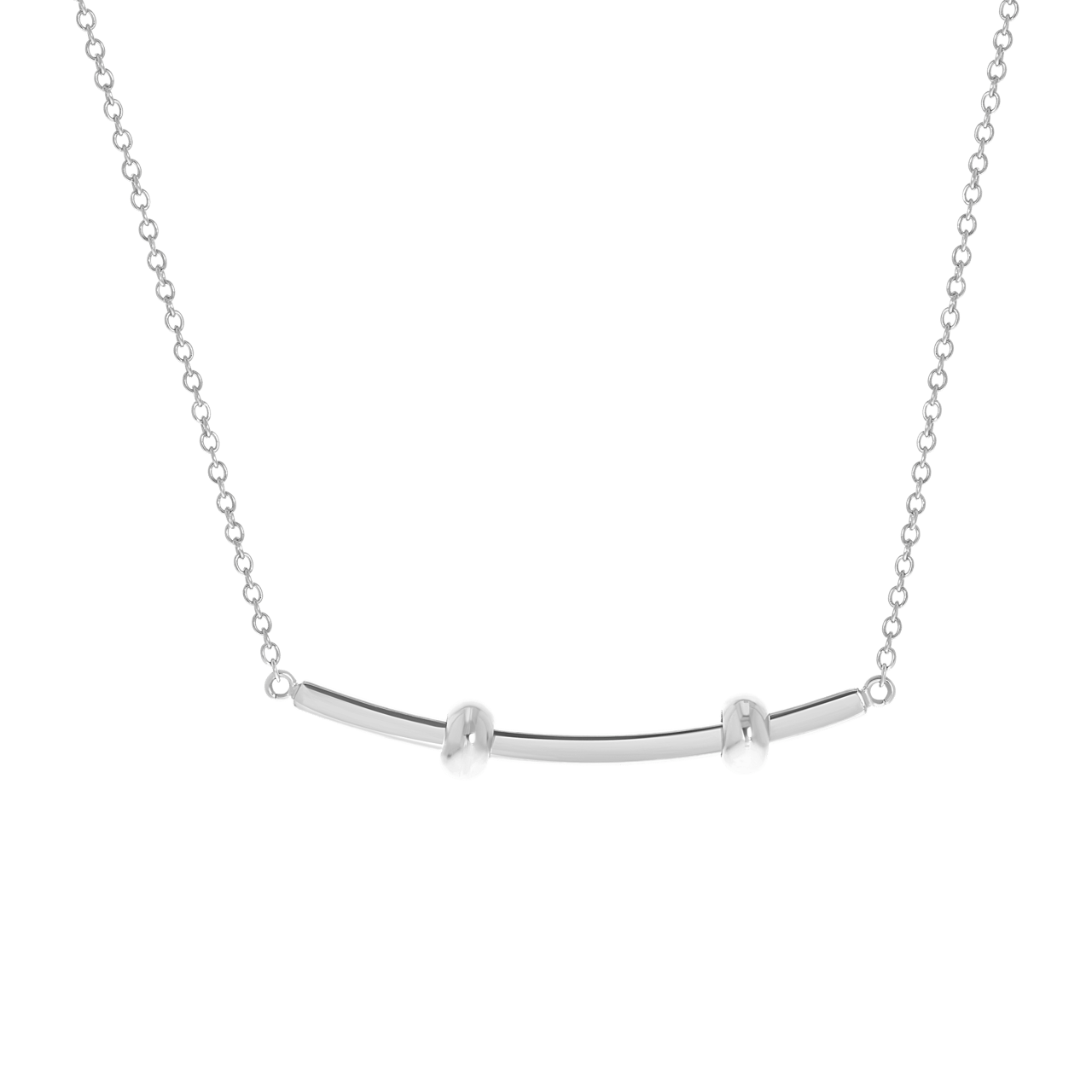 Gerecycled stalen ketting bar voor charms voor dames