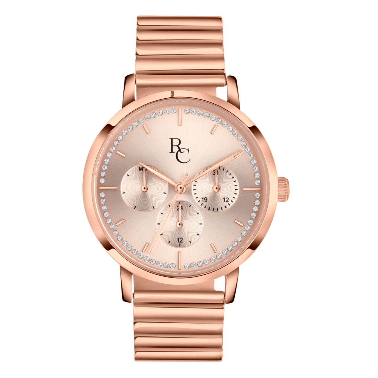 Regal Collection Damenarmbanduhr mit rosafarbenem Armband