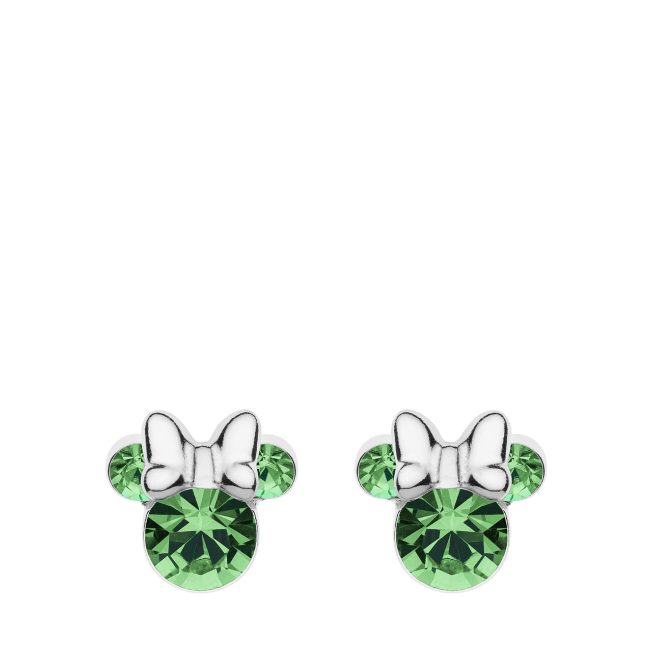 Disney Minnie Ohrringe, 925 Silber, Geburtssteine