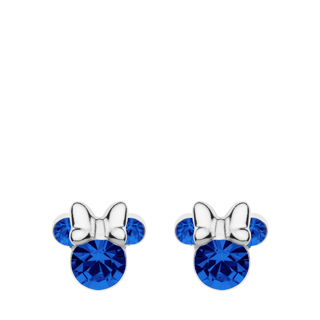 Disney Minnie Ohrringe, 925 Silber, Geburtssteine