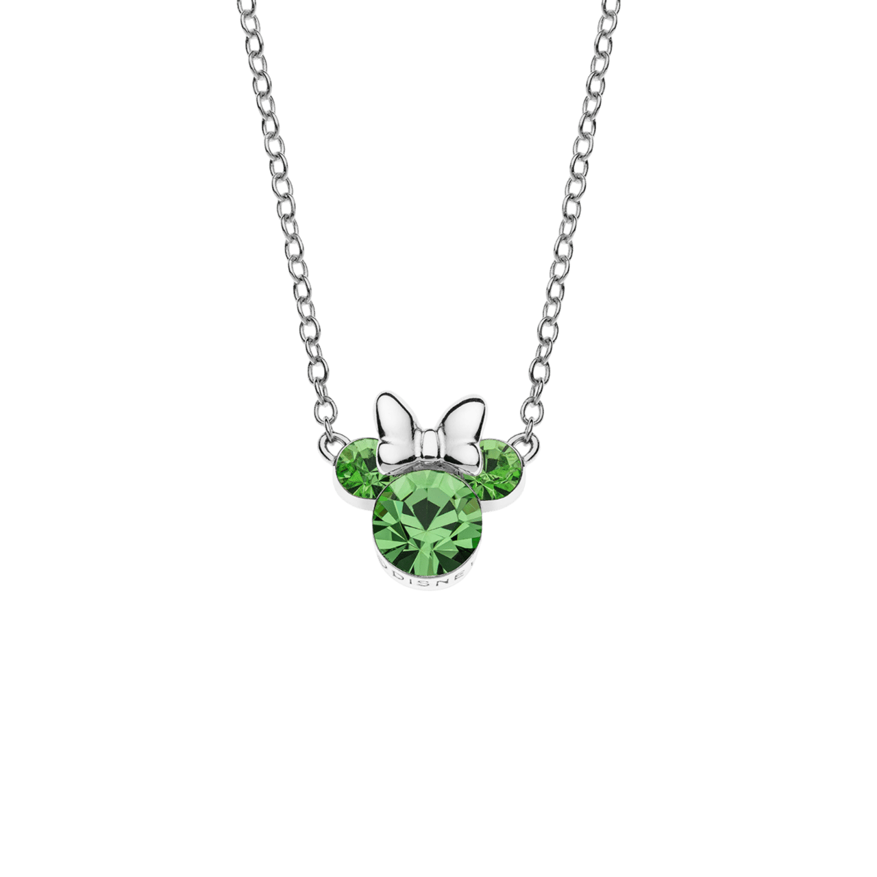 Zilveren Disney ketting geboortesteen