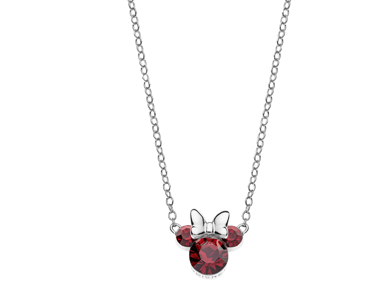 Zilveren Disney ketting geboortesteen