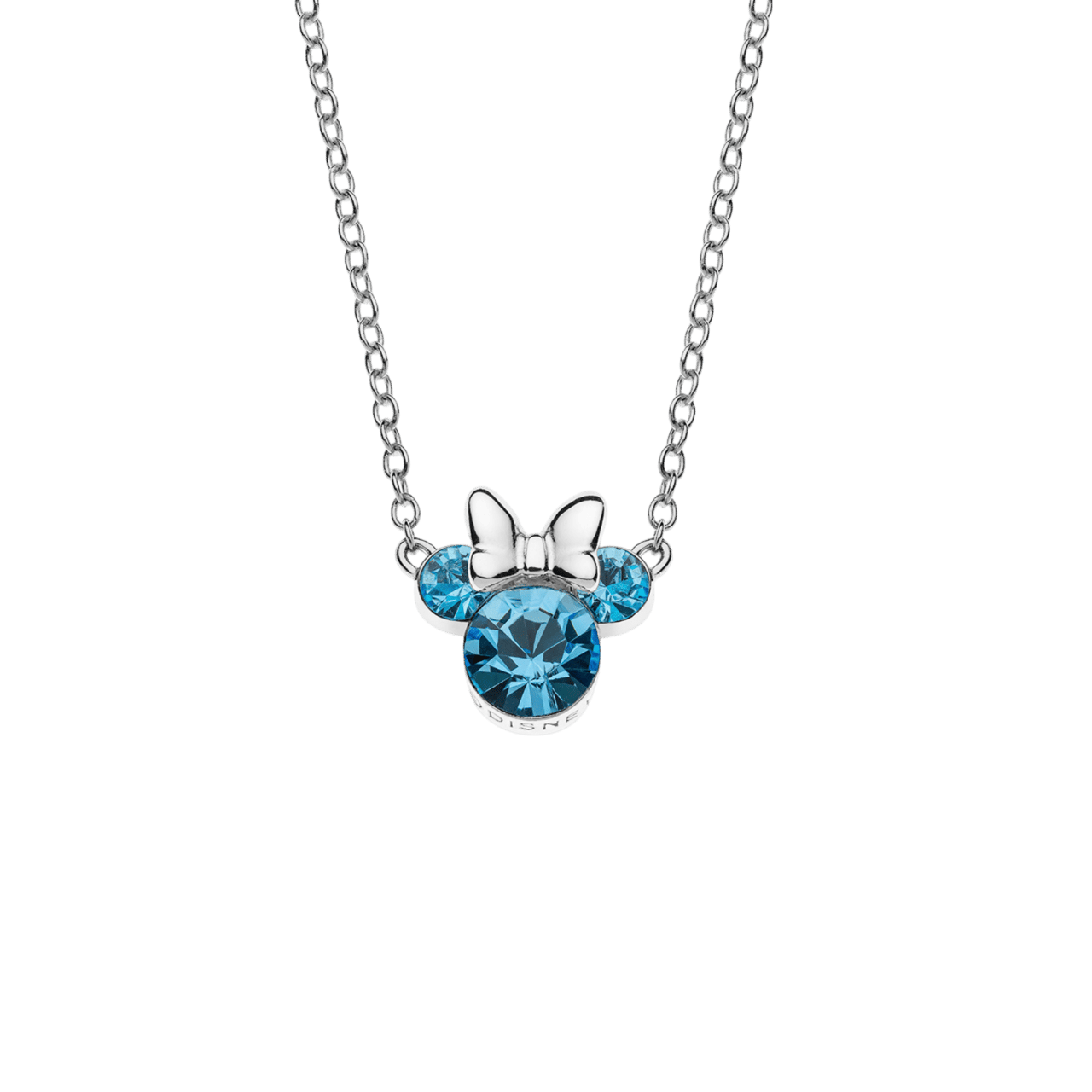 Zilveren Disney ketting geboortesteen