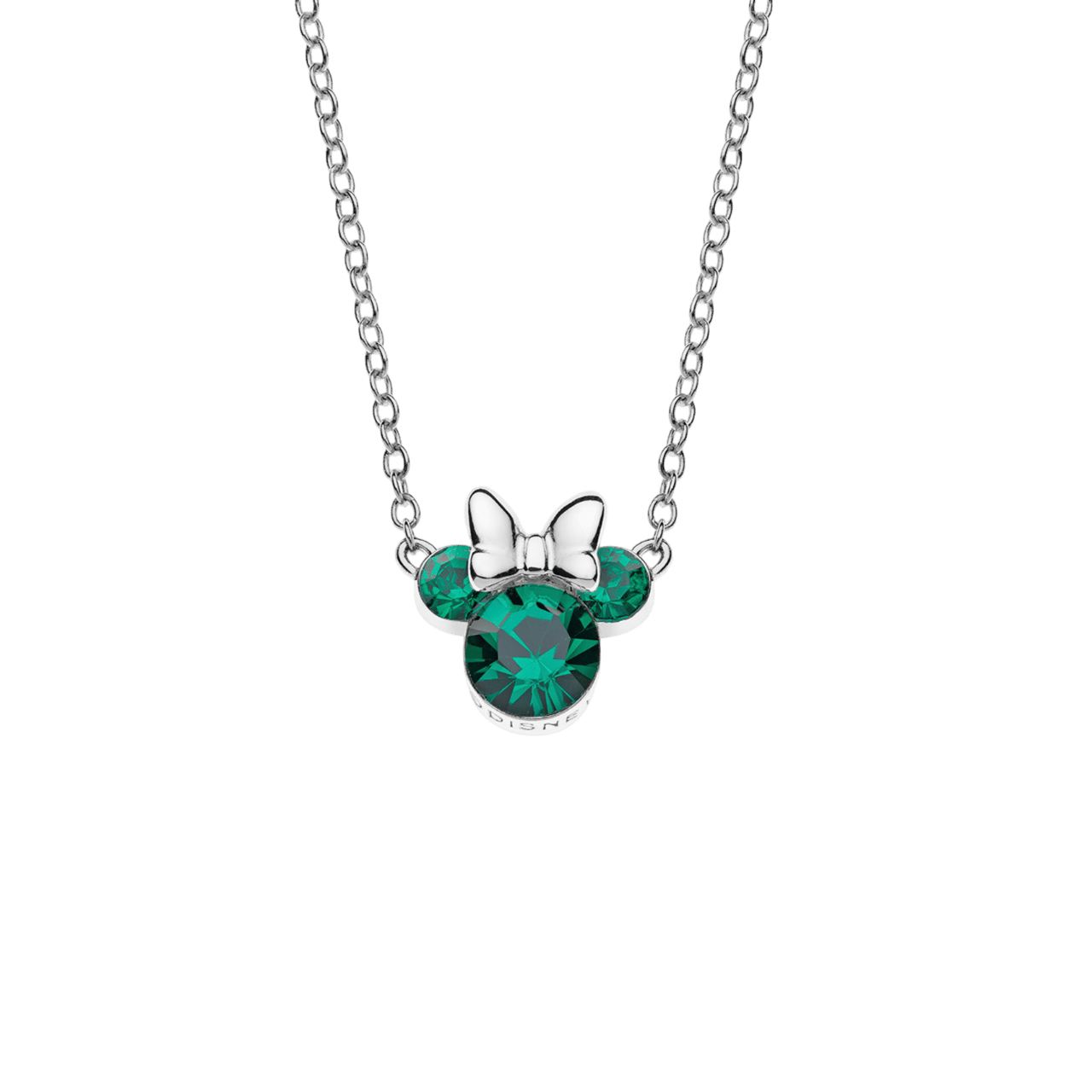 Zilveren Disney ketting geboortesteen