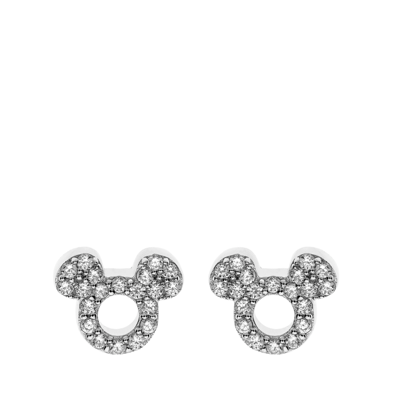 Disney Mickey Ohrringe, 925 Silber, Zirkonia