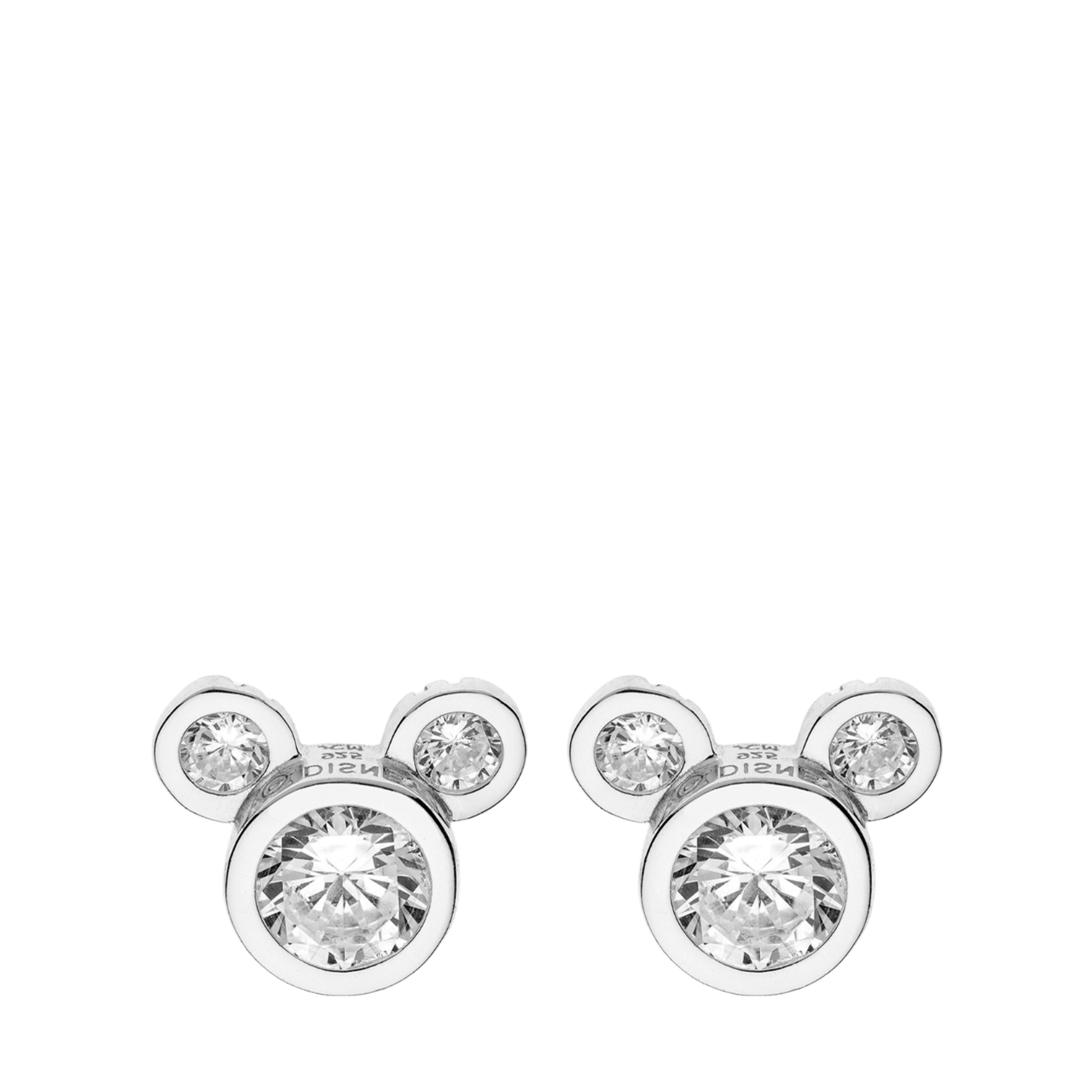 Disney Mickey Ohrringe, 925 Silber, Zirkonia
