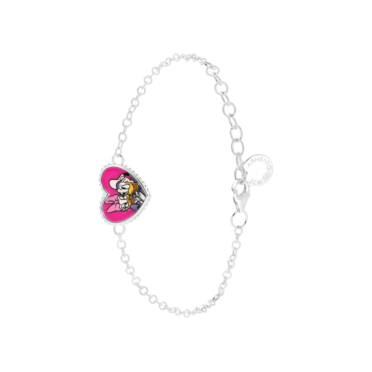 Disney Daisy & Donald Duck Armband, 925 Silber