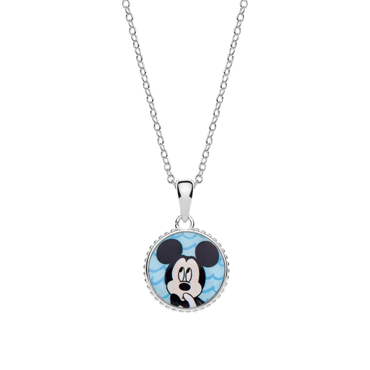 Zilveren Disney Mickey Mouse ketting